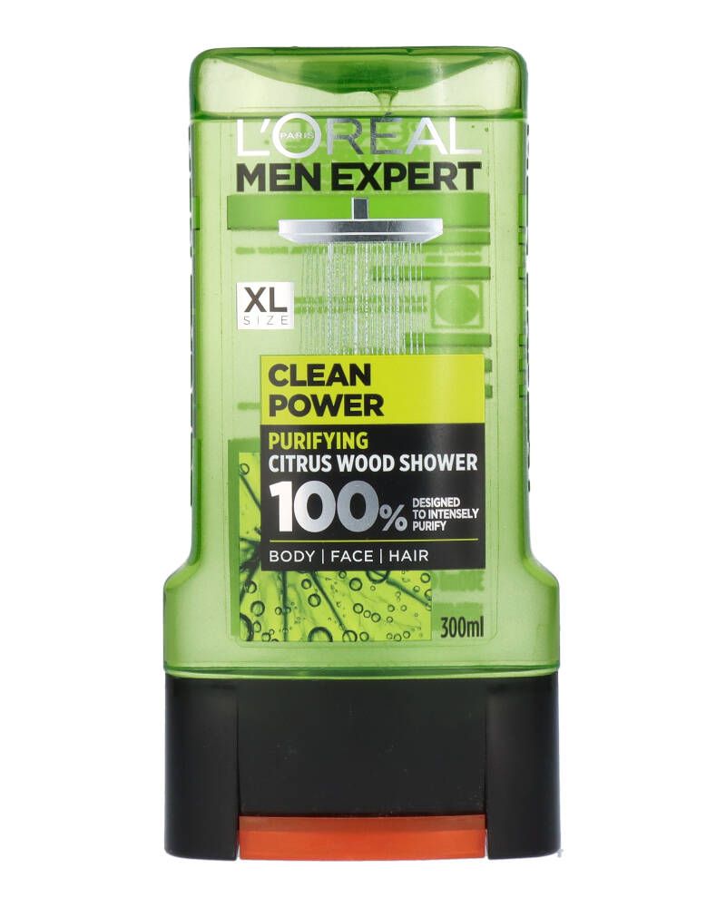 Billede af Loreal Men Expert Clean Power Body-Face-Hair 300 ml