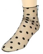 Everneed Cerise Stockings - Mûre - Nylon Ankelstrømper Med Dots 