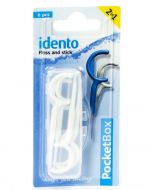 Idento Floss and Stick, TravelBox 6 stk (hvid) 
