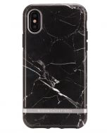 Richmond And Finch Black Marble - Silver iPhone X/Xs Cover 