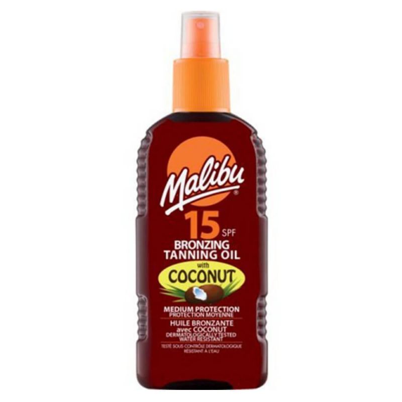 Praktisk Skuffelse fornuft Køb Malibu Bronzing Tanning Oil Spray Coconut SPF 15 200 ml - 40.95 kr. -  Altid fri fragt