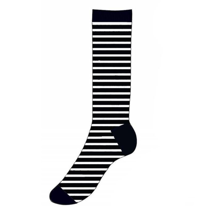 Decoy-Socks-Black-and-white-stribs