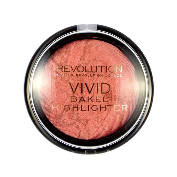 Makeup Revolution Vivid Baked Highlighter Rose Gold Lights 