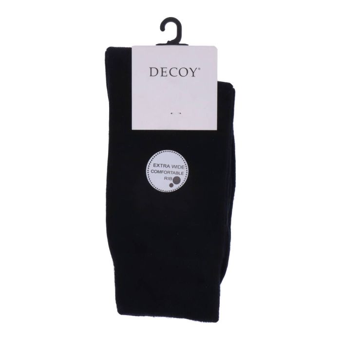 Decoy Ekstra Wide Comfortable Rib Socks Navy 37-41