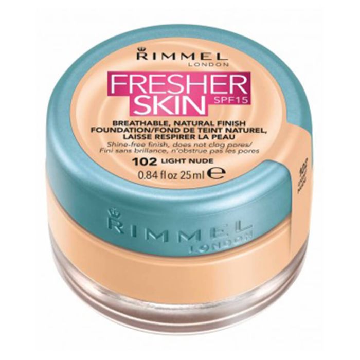 Rimmel Fresher Skin Foundation SPF15 102 Light Nude