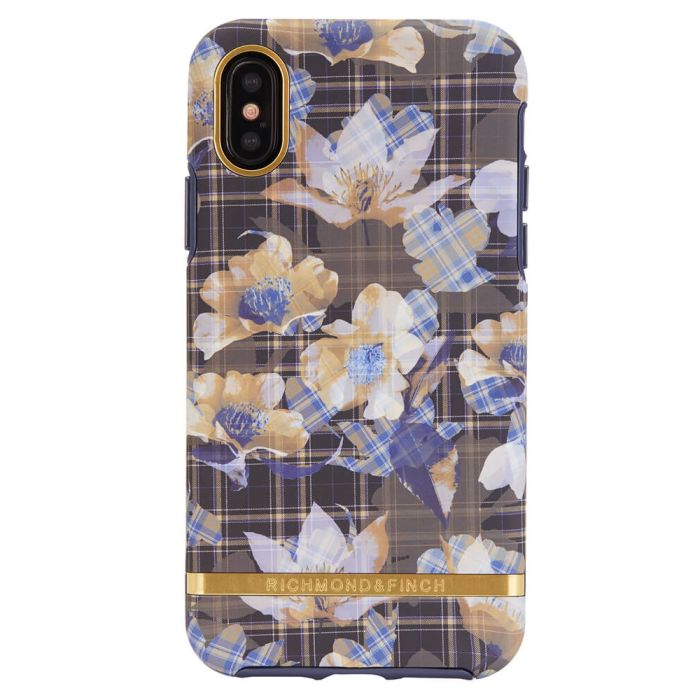 Richmond And Finch Floral Checked iPhone X/Xs Cover (U) 
