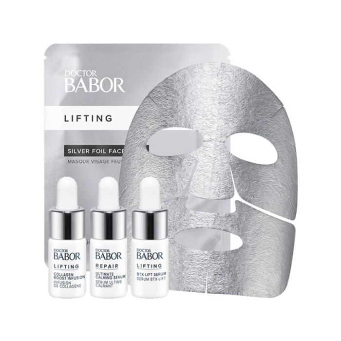 Doctor Babor Lifting Cellular Costomized  Silver Foil Face Mask 