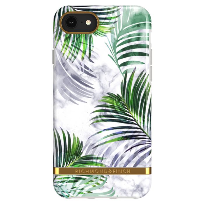 Richmond And Finch White Marble Tropics iPhone XR Cover