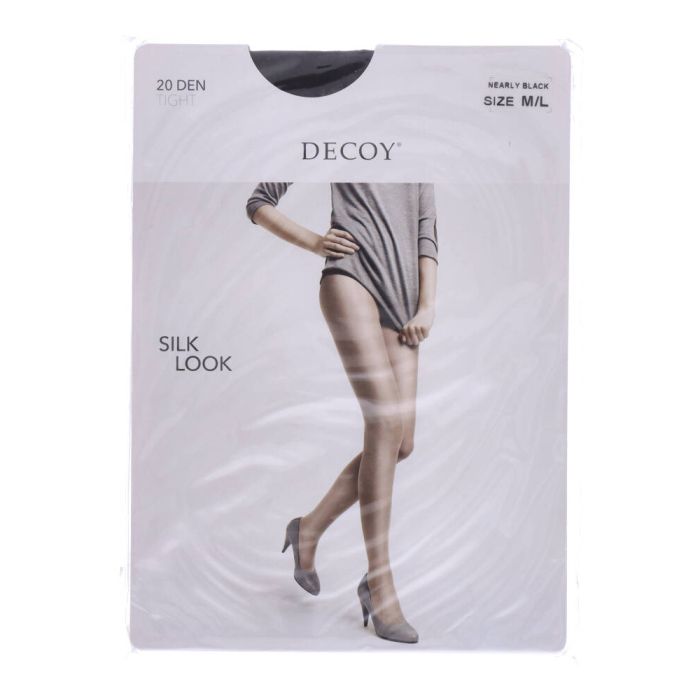 Decoy Silk Look (20 Den) Nearly Black M/L