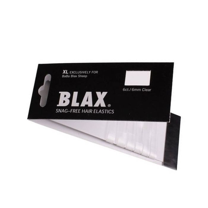Blax - Snag-Free Hår Elastik CLEAR 6stk/6mm 