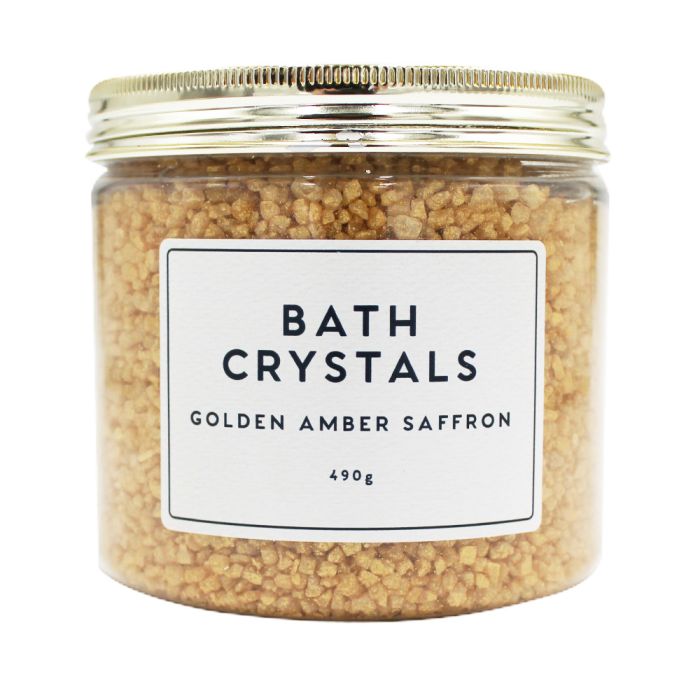 Wonder Spa Bath Crystals Golden Amber Saffron 490g