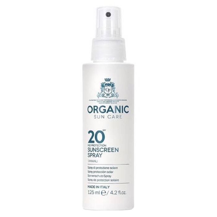 Organic Sun Care Sunscreen Spray SPF 20 Tamanu 125ml