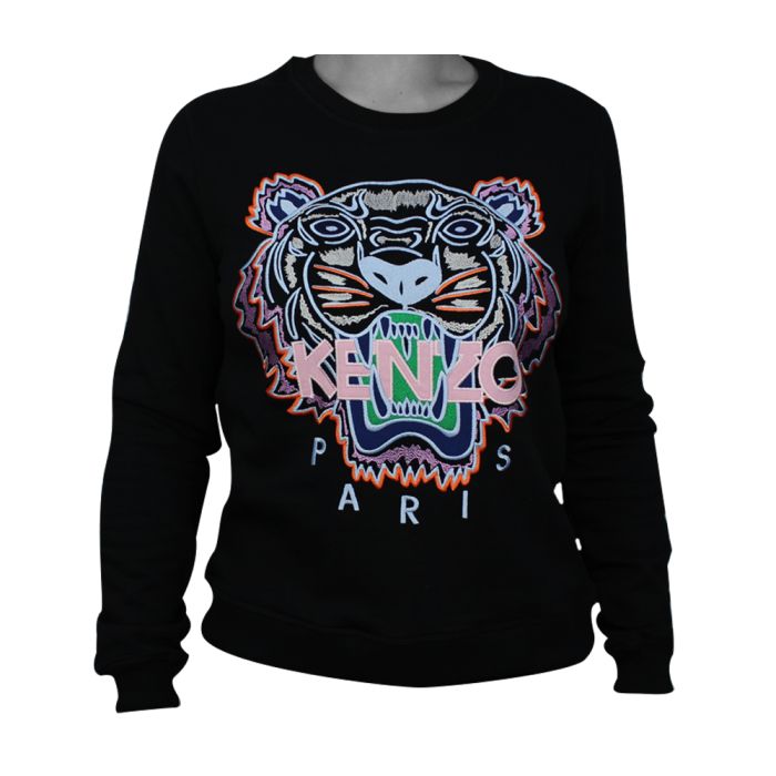Kenzo Tiger Sweatshirt Black/Light Pink L
