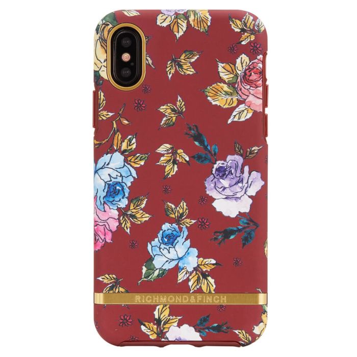 Richmond And Finch Red Floral iPhone X/Xs Cover 