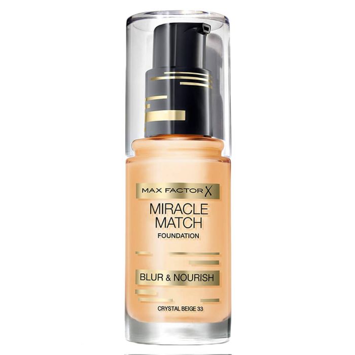 Max Factor Miracle Match Foundation Crystal Beige 33