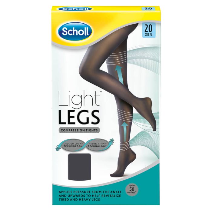Scholl Light Legs Black (20 Den) Medium 