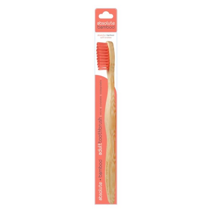 Absolute-Bamboo-Adult-Soft-Toothbrush-Red