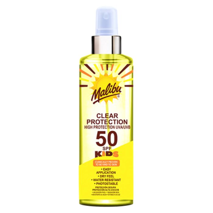 Malibu Kids Clear Protection Sun Spray SPF50 250ml