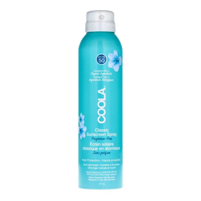 COOLA Classic Sunscreen Spray Fragance Free SPF 50
