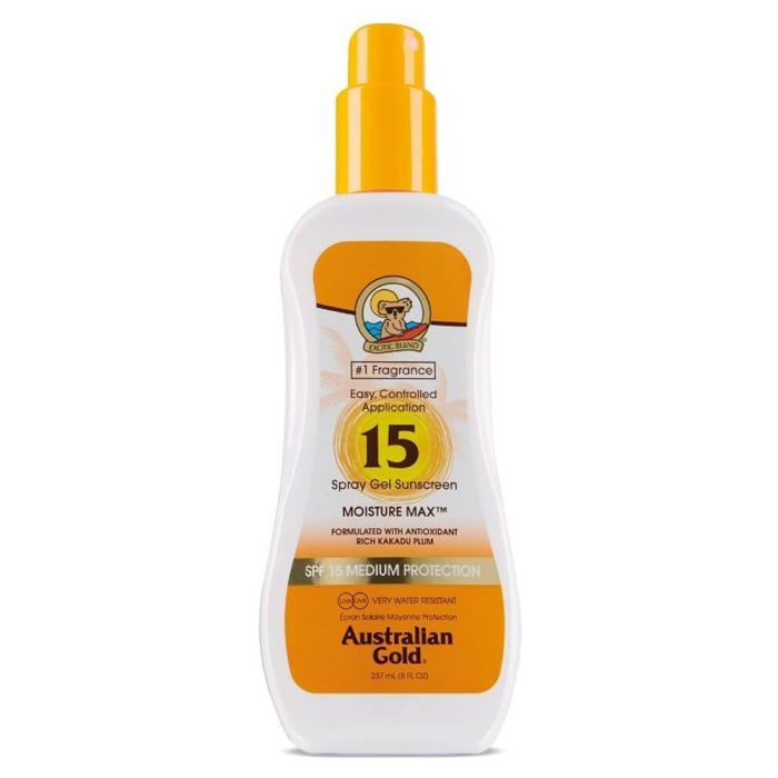 Australian Gold Spray Gel Sunscreen SPF 15 (U)