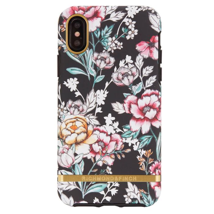 Richmond And Finch Black Floral iPhone X/Xs Cover (U) 