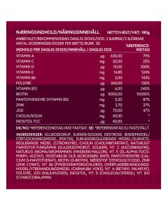 Vitayummy Hair & Nails Vitamins Rhubarb (U)