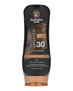 Australian Gold Instant Bronzer Lotion Sunscreen Tan And Protect SPF 30