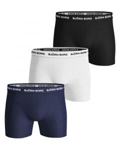 Björn Borg Essential 3-pack Cotton Stretch Shorts - Str. L