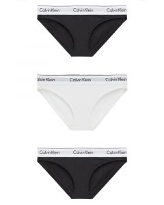 Calvin Klein Bikinis 3pak Sort/Hvid - L
