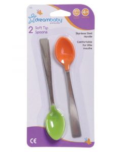 Dreambaby 2 Soft Tip Spoons (4+ Months) 