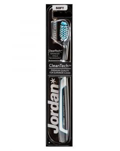Jordan CleanTech Soft Tandbørste Sort