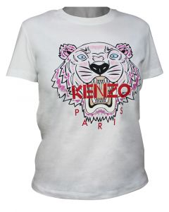 Kenzo Tiger Womans T-shirt White/Red XL