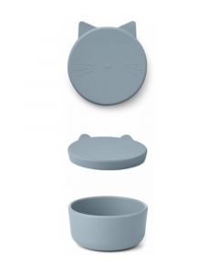 Liewood Silicone Snack Box Dove Blue
