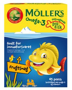 Møllers Tran Omega 3 Gelé Fisk Frugtsmag