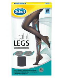 Scholl Light Legs Black (20 Den) Large