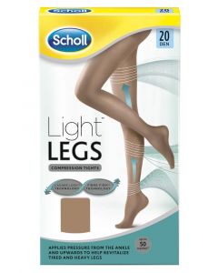 Scholl Light Legs Light Tan (20 Den) Small
