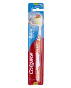 Colgate Extra Clean Tandbørste - Medium - Orange 