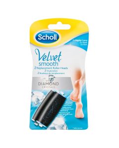 Scholl Velvet Smooth Diamond 2x Refill - Stærk 