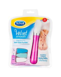 Scholl Velvet Smooth - Electronic Nail Care System - Pink 