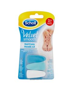 Scholl Velvet Smooth Nail Care Heads Refill x3 