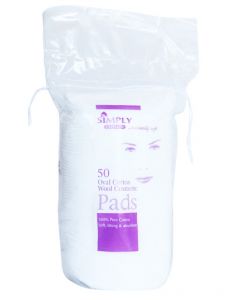 Simply Cotton - Oval Cotton Pads 50 stk 