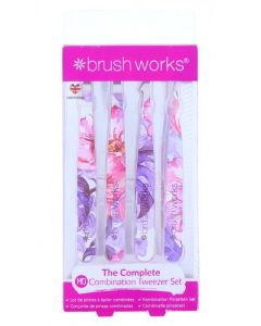Brushworks The Complete Tweezer Set Flowers 4 stk.