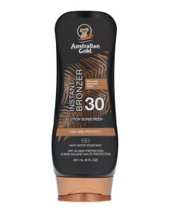 Australian Gold Instant Bronzer Lotion Sunscreen Tan And Protect SPF 30