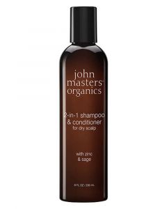 John Masters 2-in-1 Shampoo & Conditioner With Zinc & Sage 236ml