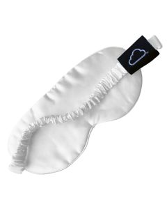 Soft-Cloud-Mulberry-Silk-Sleep-Mask-White-Front